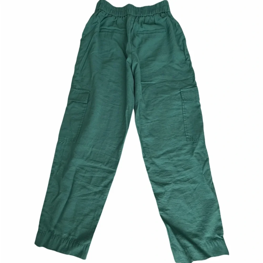 A New Day Teal Pants size XS side pockets light texture wide fitting. NWOT Olive - Picture 5 of 10
